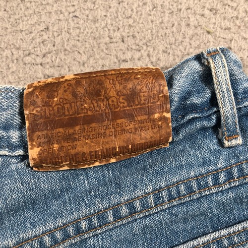 VTG Marithe Francois Girbaud Shorts Women 7/8 Blue Denim Stone Washed Mom Jean - Picture 4 of 11