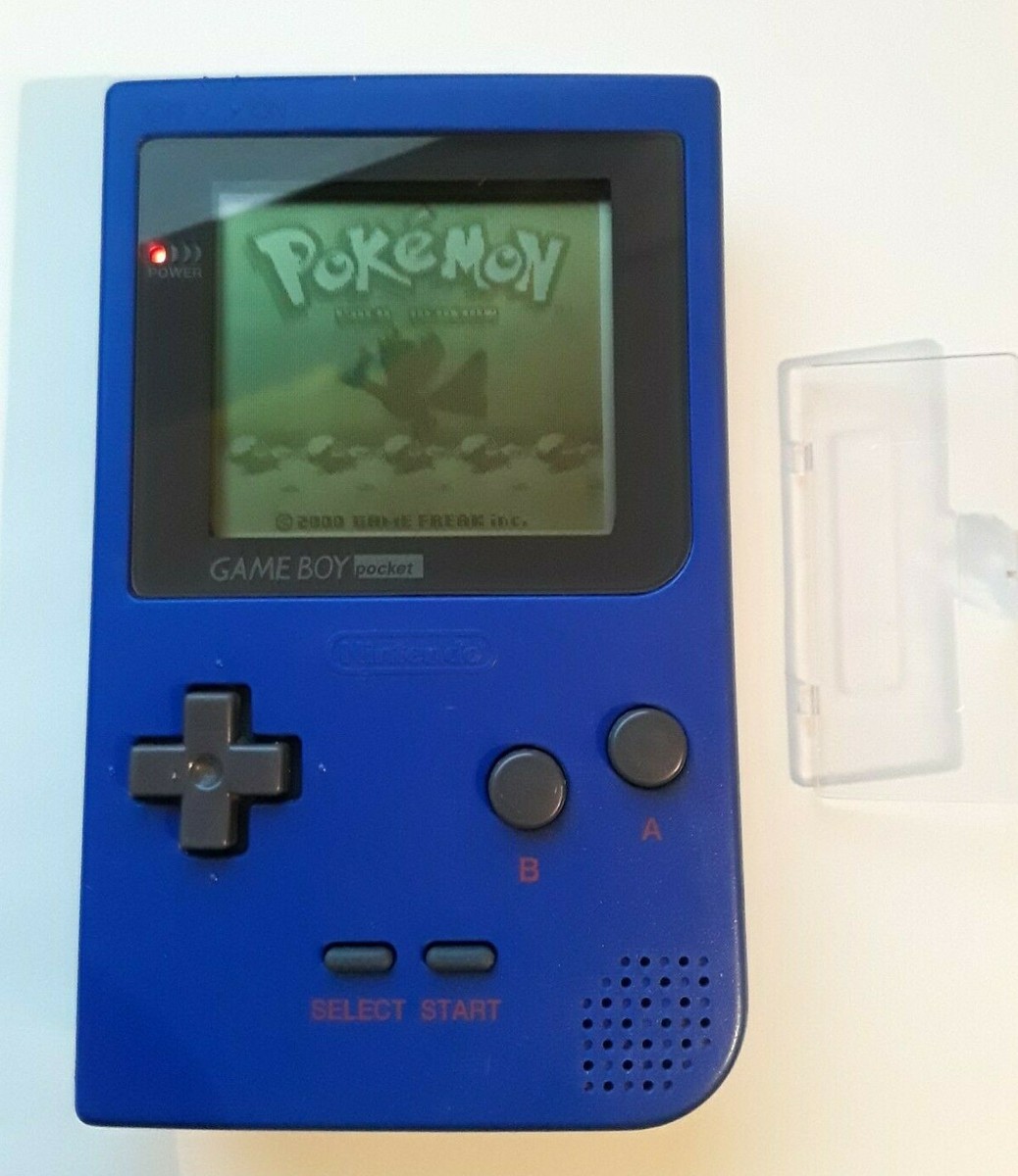 NEW GLASS LENS Nintendo Game Boy Pocket Launch Edition blue
