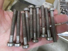 10 NOS 5/16"- 18 X 2-1/2" Fillister Head Slotted Steel Machine Cap Screw USA
