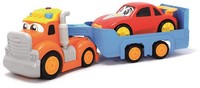 Happy Truck And Trailer Set With Free Wheeling Car Indoor Outdoor Game For Kids Happy Truck And Trailer Set With Free Wheeling Car Indoor Outdoor Game For Kids