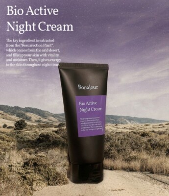 [Bonajour] Bio Active Night Cream 80ml Resurrection Plant Whitening Anti-wrinkle
