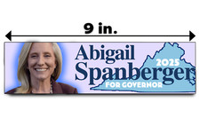 Pegatina de parachoques Abigail Spanberger Virginia Gobernador 2025 política demócrata Lib
