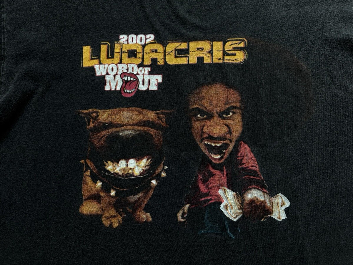 VTG 2002 Ludacris Word Of Mouf Rap Tee Hip Hop Black Promo Shirt