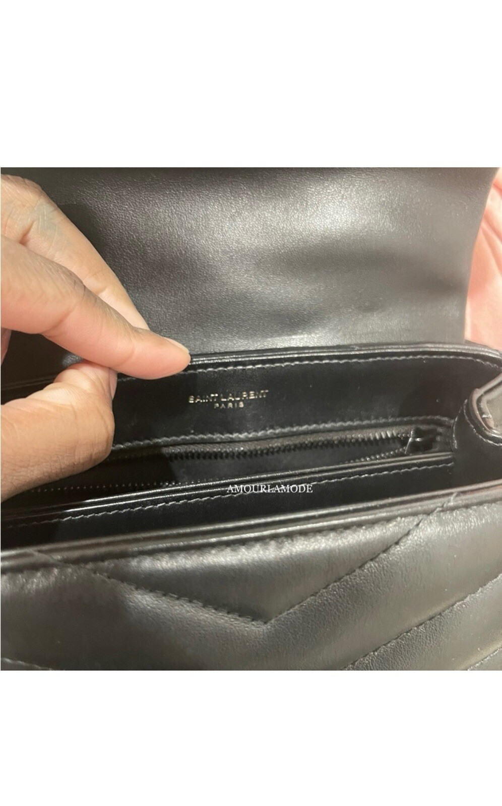 Saint Laurent Pelle di Vitello Trapuntata Monogramma Giocattolo Loulou Tracolla