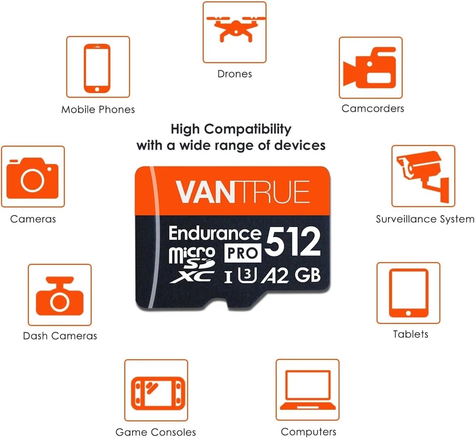 Vantrue microSD 512GB, Memory Card 4K, Nintendo Switch, Action cameras, Drones - Image 4 of 4