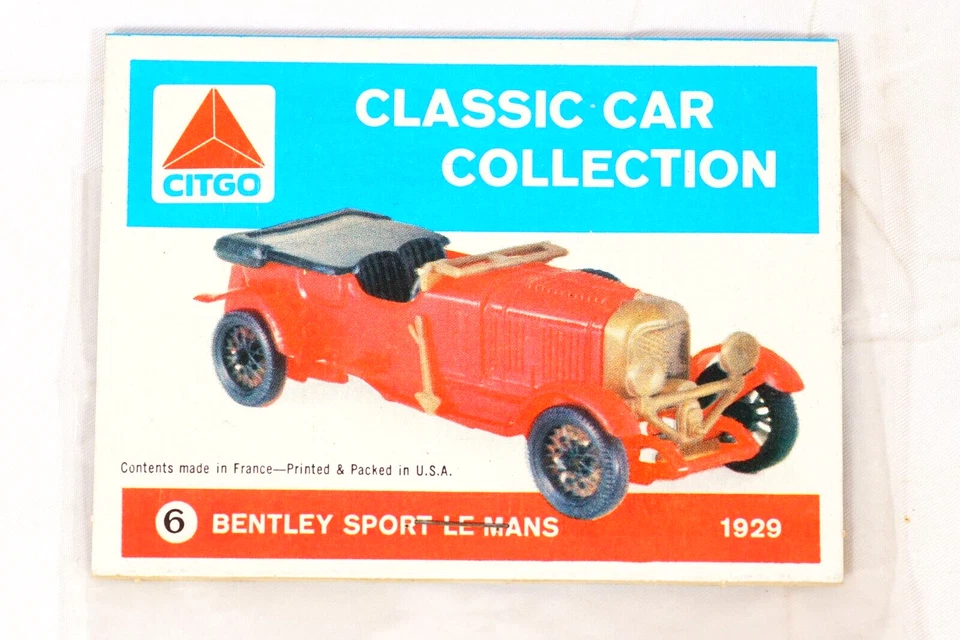 Mini modelo #6 vintage CITGO Classic Car Collection 1929 Bentley Sport Le Mans Foto 3 de 4