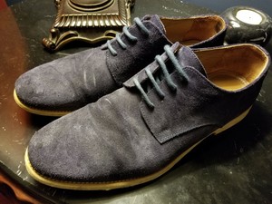 aldo blue suede shoes