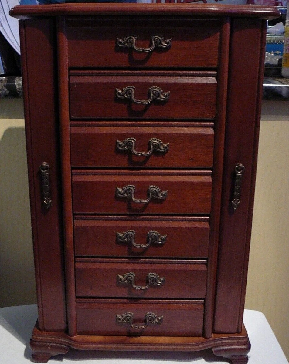 Antique jewelry cabinet deals