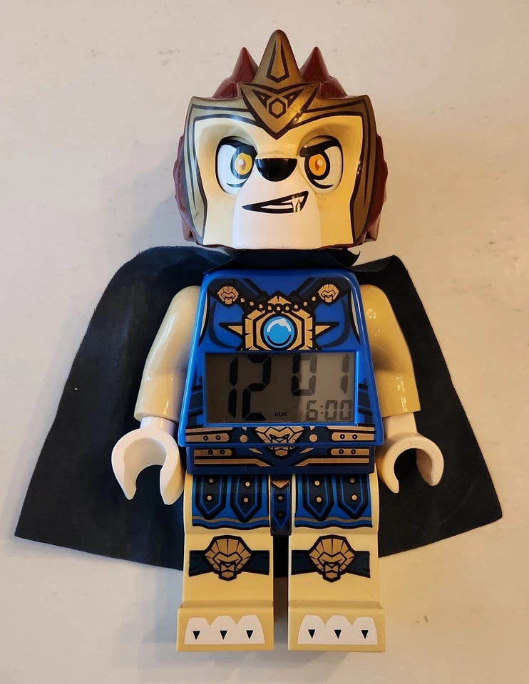 LEGO Kids Legends of Chima Laval 10" Tall Minifigure Alarm Clock Working  - Image 2 of 4