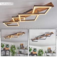 LED Schlaf Wohn Zimmer Lampe Decken Leuchte Holzoptik modern Flur Beleuchtung