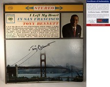 Tony Bennett Signed Vinyl LP Album PSA/DNA I Left My Heart In San Francisco COA