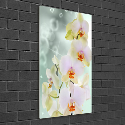 PLANCHE À DÉCOUPER EN VERRE 52x40 ORCHIDÉE