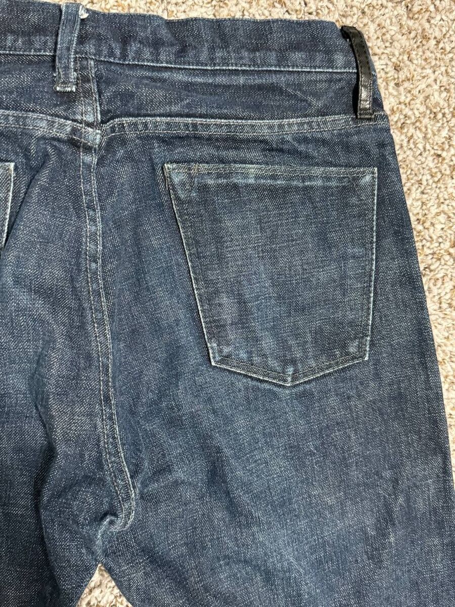 Helmut Lang Men's Dark Resin Selvedge Denim Jeans Size 29x26 Helmut Lang Men's Dark Resin Selvedge Denim Jeans Size 29x26
