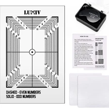 Card Grading Centering Tool Kit, Card Center Tool with 30X Magnifying Tool, 2 Pc