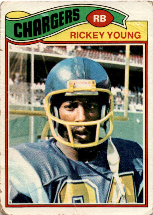1977 Topps Rickey Young #384 San Diego Chargers