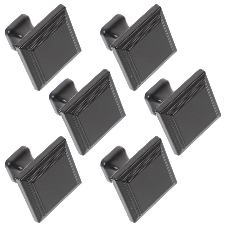 6 Pcs Kitchen Hardware Knobs and Pulls Bookcase Black eBay