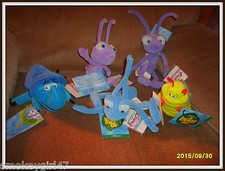 Disney a bug's life mini bean bag plush set of 5 characters, brand new w/tags