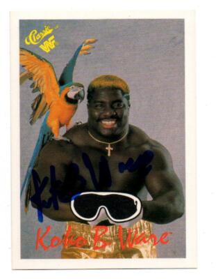 Koko B Ware Signed WWF Classic Trading Card WWE #119 Wrestler 1990 Koko B Ware Signed WWF Classic Trading Card WWE #119 Wrestler 1990