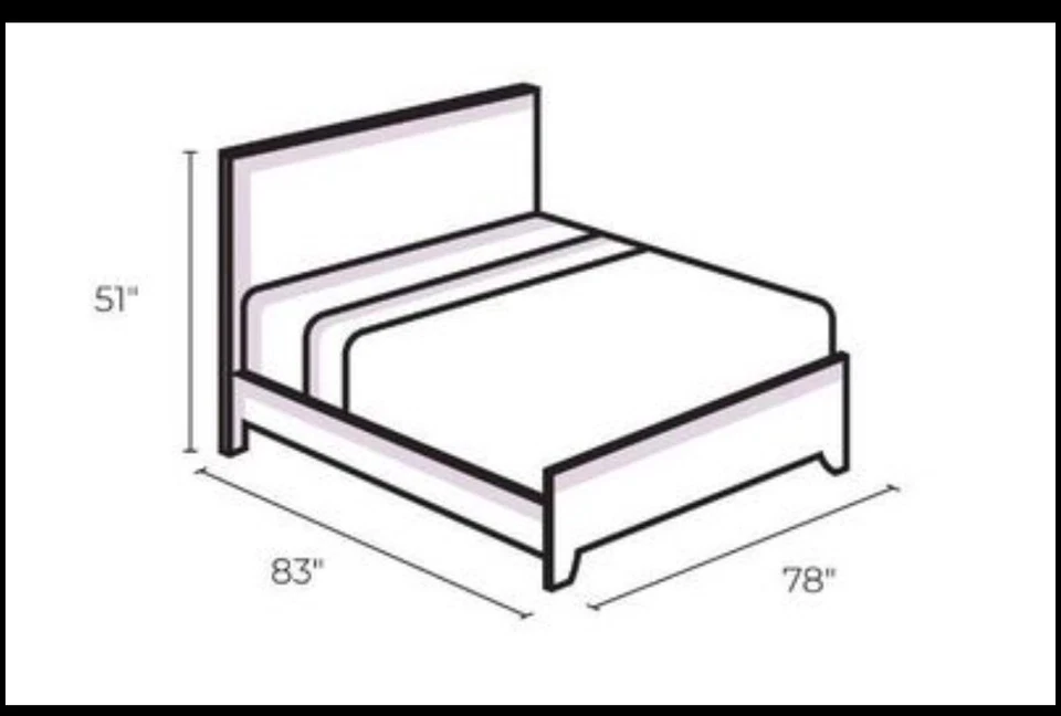 NUEVO - Marco de cabecero negro tamaño king, base ajustable, sin usar, como nuevo Foto 2 de 4