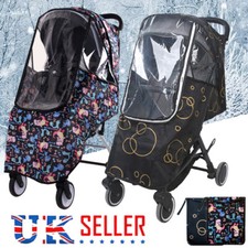 Universal Buggy Rain Cover Waterproof Pram Pushchair Stroller Protector UK