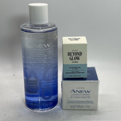 3 pc & Avon Anew Hydra Fusion Facial Treatment Regiment / Beyond Glow NEW