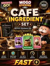 Cafe Ingredient Set Mogo Stickers Go Monopoly Stickers Go -fast
