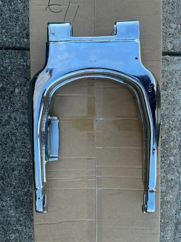 Harley OEM Chrome Swing Arm FLH Touring 2009-23 some scuffs