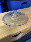 Philbe~Sapphire Blue~Fire King Knob Handled Casserole Lid~Only~8 1/4" — photo 1