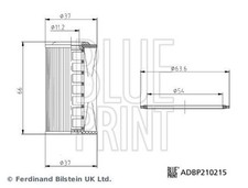 BLUE PRINT ADBP210215 Automatikgetriebe Ölfilter Getriebeölfilter für NISSAN