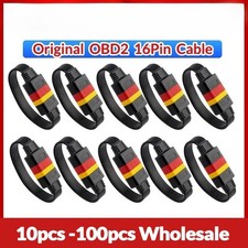 10pcs OBDII Extension Cable 16 Pin Male To Female Diagnostic Tool OBD2 Cable