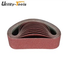 12 Pack 4 24" Sanding Belts 60 80 120 150 240 400 Grit Belt Sandpaper New