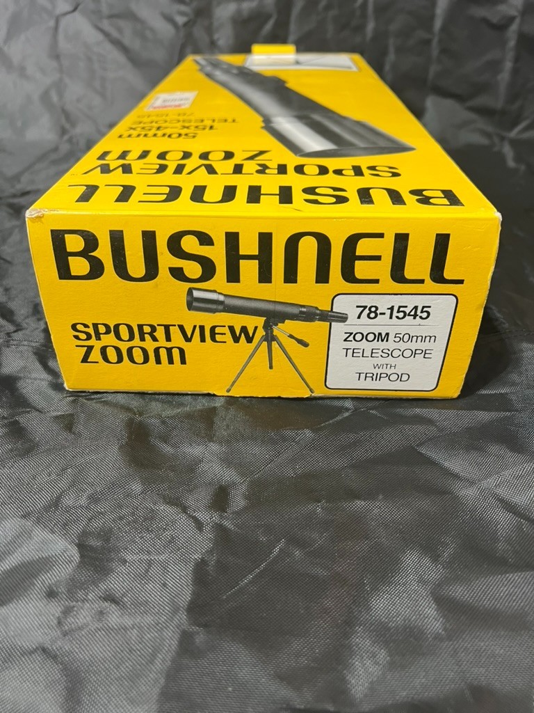 Bushnell Sportview Zoom Telescope 50mm 15x-45x w/ Tripod