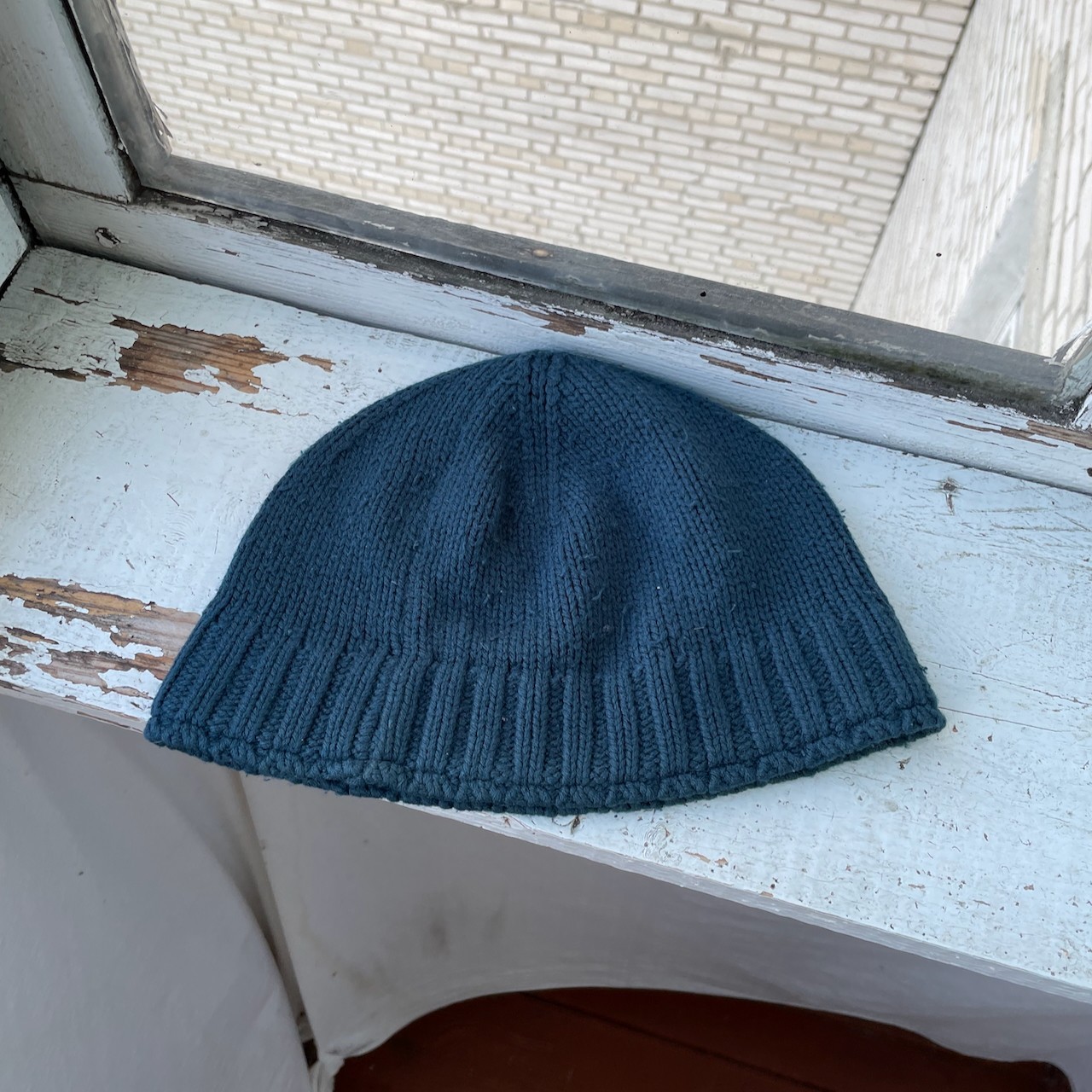 Vintage The north Face knit winter beanie hat y2k Rare 00s os sk8 image 6