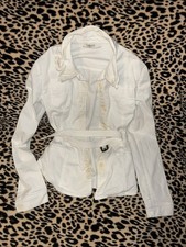 PRADA - White Cream Women's Lightweight Jacket Size Small 42 Read 
