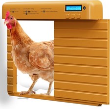 Automatic Chicken Coop Door, Battery Powered Coop Opener with Timer  Light Sens