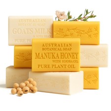 Australian Botanical Goats Milk Soap and Manuka Honey 6.6 OZ, Triple Milled B...