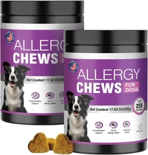 Dog Allergy Chews 500 PCs,Itch and Allergy Chew for Dogs, Relief for Itchy Skin