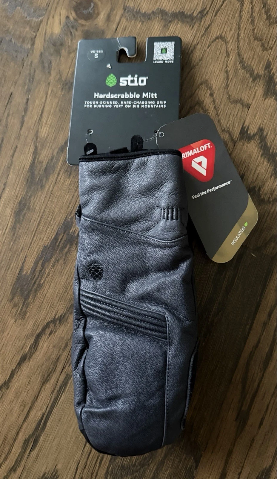 NEW Stio Hardscrabble Mitt Ski Glove PRIMALOFT Pittard goatskin leather