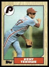 1987 Topps Kent Tekulve Philadelphia Phillies #684