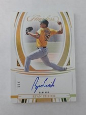 2022 Panini Flawless Gold Ryan Cusick Auto #FLA-RC 3/3 Oakland Athletics