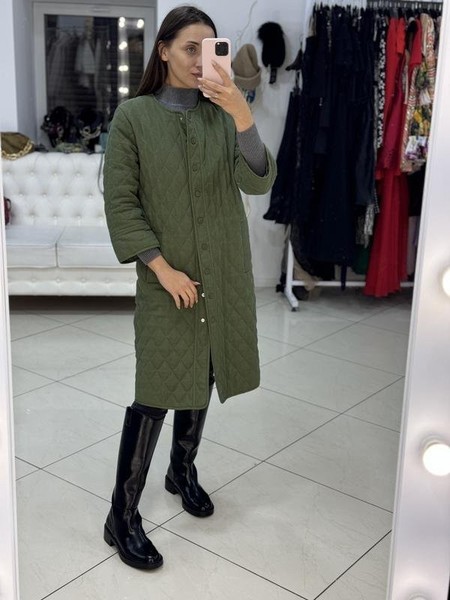 Women Ganni Jacket Khaki 36 / S / 44