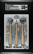 2022 Leaf Lumber Ivan Rodriguez Palmeiro Gonzalez SGC 10 Game Used Bat /7