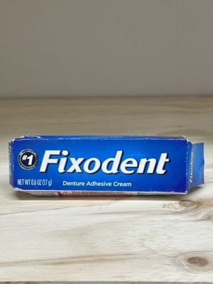 Fixodent Secure 0.6 Oz Denture Adhesive Cream Travel Size Lot Of 2 New