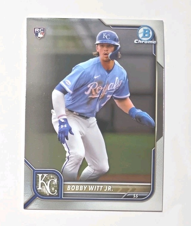 2022 Bowman Chrome #77 Bobby Witt Jr RC (ROYALS) !