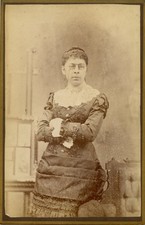 OP089 Cabinet Card of Florence Hall Daris by Charles Knowlton Kankakee, Ill