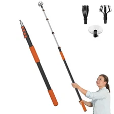 LAANPOLE 26FT Telescoping Light Bulb Changer High Ceiling Suction Cup