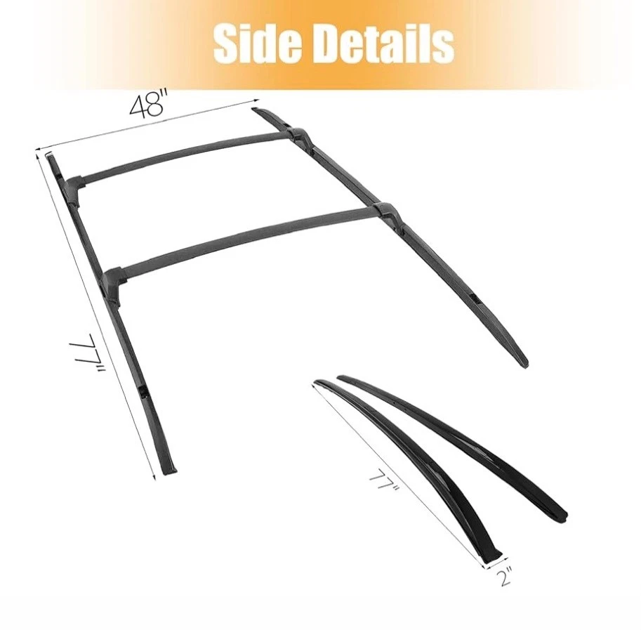 Roof Rack & Cross Bars for 2017-2022 Honda CR-V – Aluminum, 4-Piece Set - Image 4 of 4