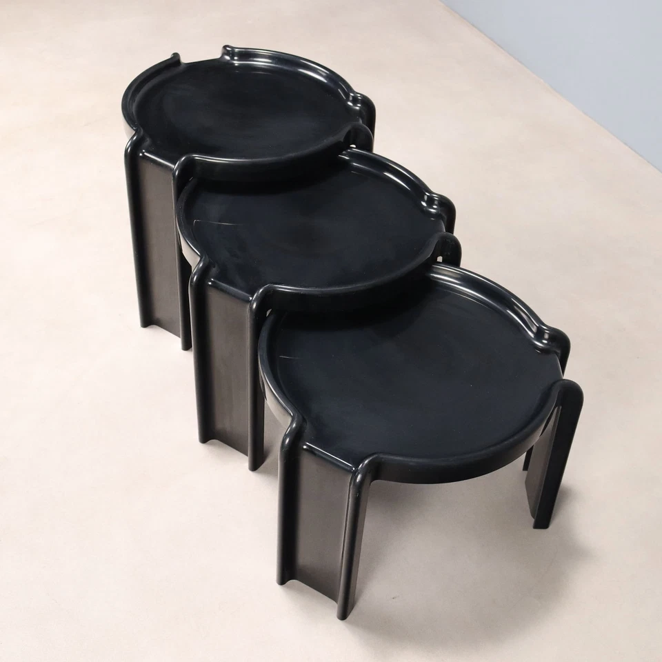 Vintage Kartell Couchtische Design Giotto Stoppino der 70er Jahre Originell - Bild 4 von 4