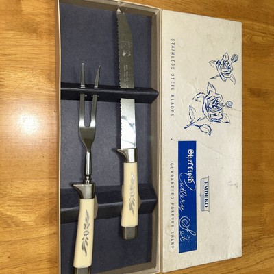 Emdeko - Sheffield Cutlery Set - Stainless Steel Blades - Carving Knife and Fork