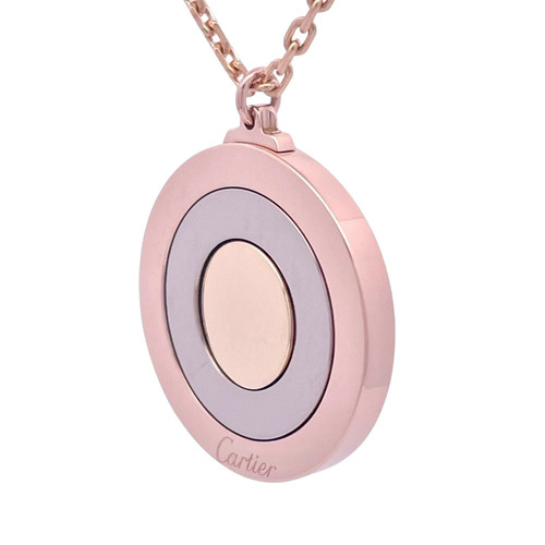 ECHTE CARTIER RUNDE TRINITY HALSKETTE K18RG WG YG 3 FARBEN GOLD DAMEN KOSTENLOSER VERSAND - Bild 3 von 9